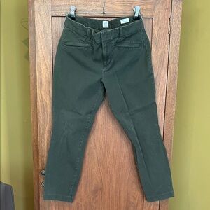 Dark Green Slim Trousers